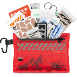 rhino rescue ultralight waterproof first aid kit – compact medical kit for hiking, backpacking & travel