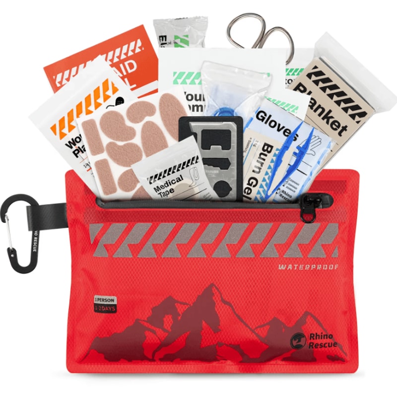 Rhino Rescue Ultralight Waterproof First Aid Kit Compact Medical Kit For Hiking Backpacking Trave 0