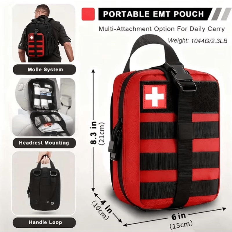 379Piece Ultimate First Aid Kit Portable Emergency Survival Bag For Home Outdoor Travel 3