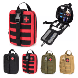 edc outdoor first aid kit – molle medical ifak survival pack for travel, camping & hunting