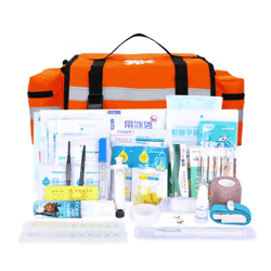 professional empty first aid kit bag – large medical emergency & survival organizer