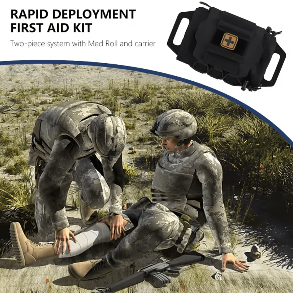 Tactical IFAK First Aid Kit MOLLE Medical Emergency Survival Pouch For Outdoor Hunting Rapid Resp 2