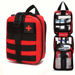 205-piece universal first aid kit – compact & complete emergency medical set for home, travel & outdoor
