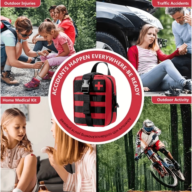 205Piece Universal First Aid Kit Compact Complete Emergency Medical Set For Home Travel Outdoor 3