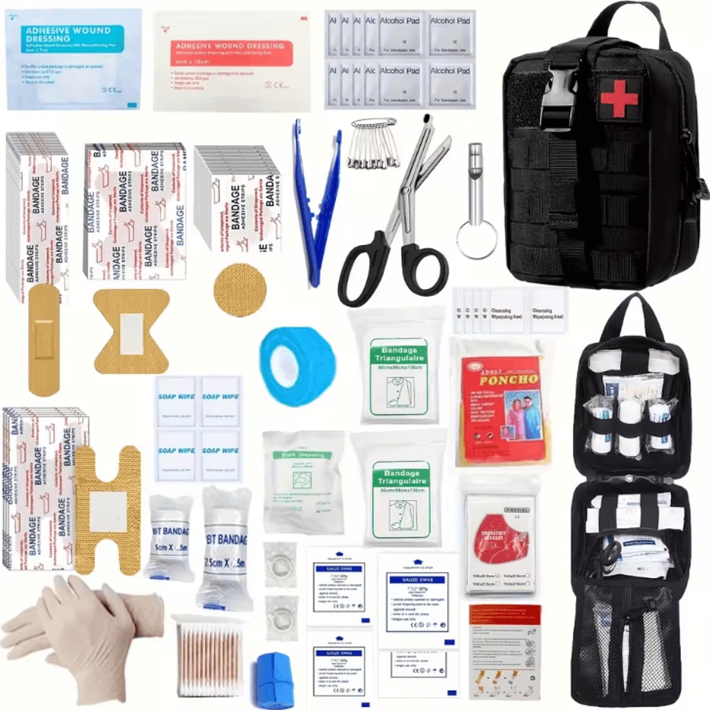 205Piece Universal First Aid Kit Compact Complete Emergency Medical Set For Home Travel Outdoor 6