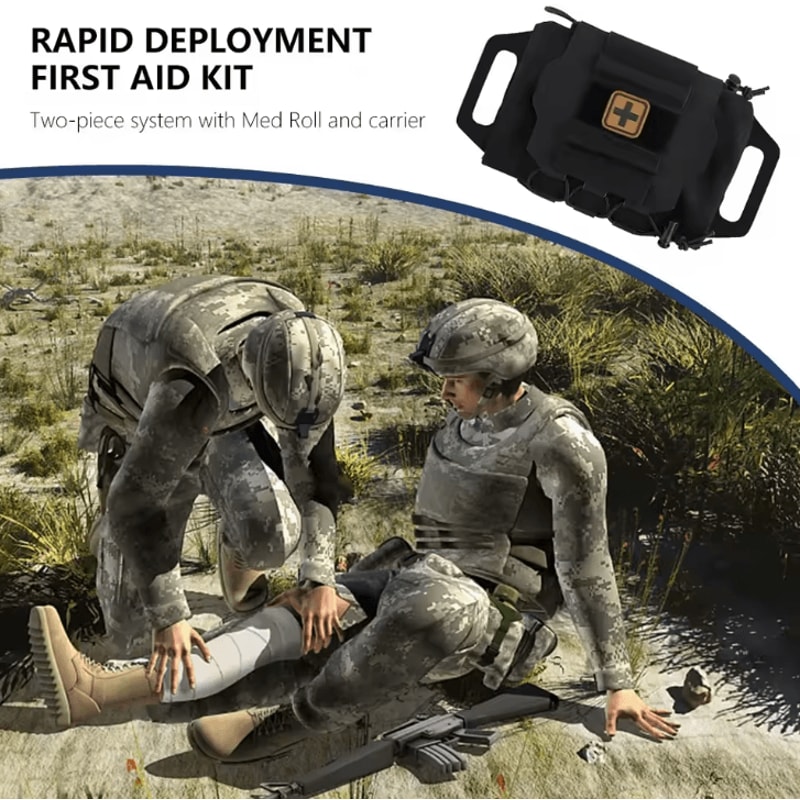 Outdoor EDC Tactical First Aid Kit MOLLE IFAK Medical Pouch For Hunting Survival Rapid Response 0