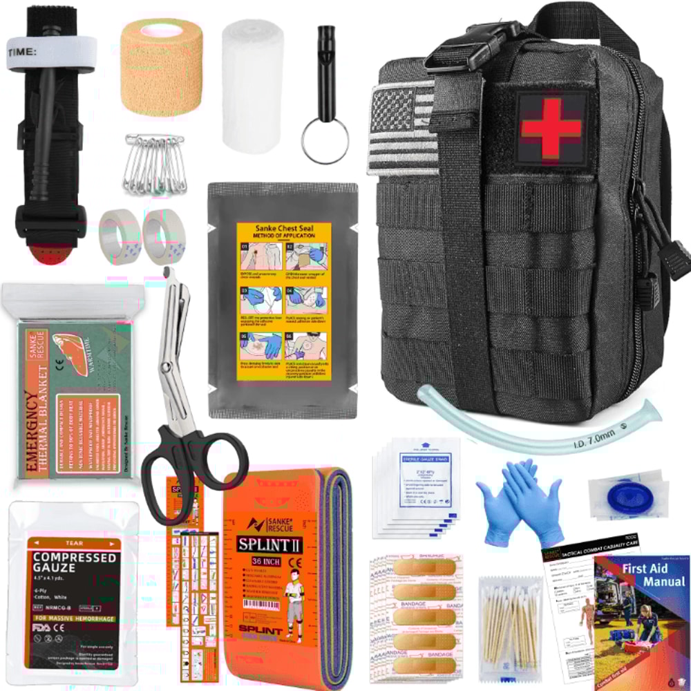 MOLLE Survival Gear First Aid Bag Outdoor IFAK Emergency Kit For Hiking Hunting EDC 0