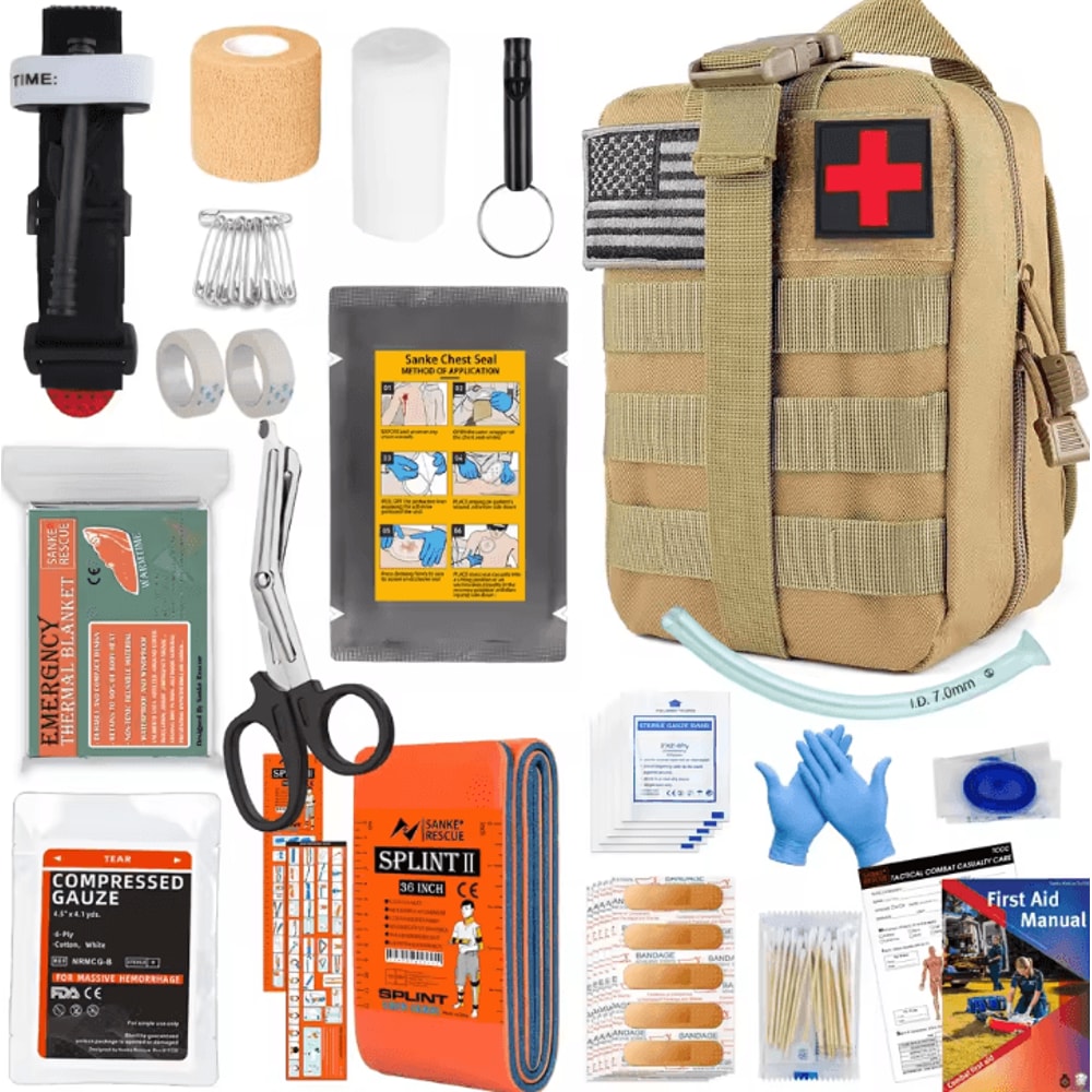 MOLLE Survival Gear First Aid Bag Outdoor IFAK Emergency Kit For Hiking Hunting EDC 5