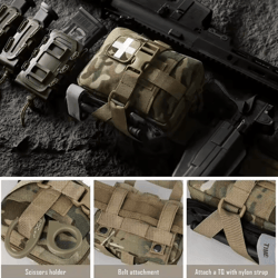 tactical upgraded ifak first aid kit – tear-away emergency survival pack for travel, hiking & camping