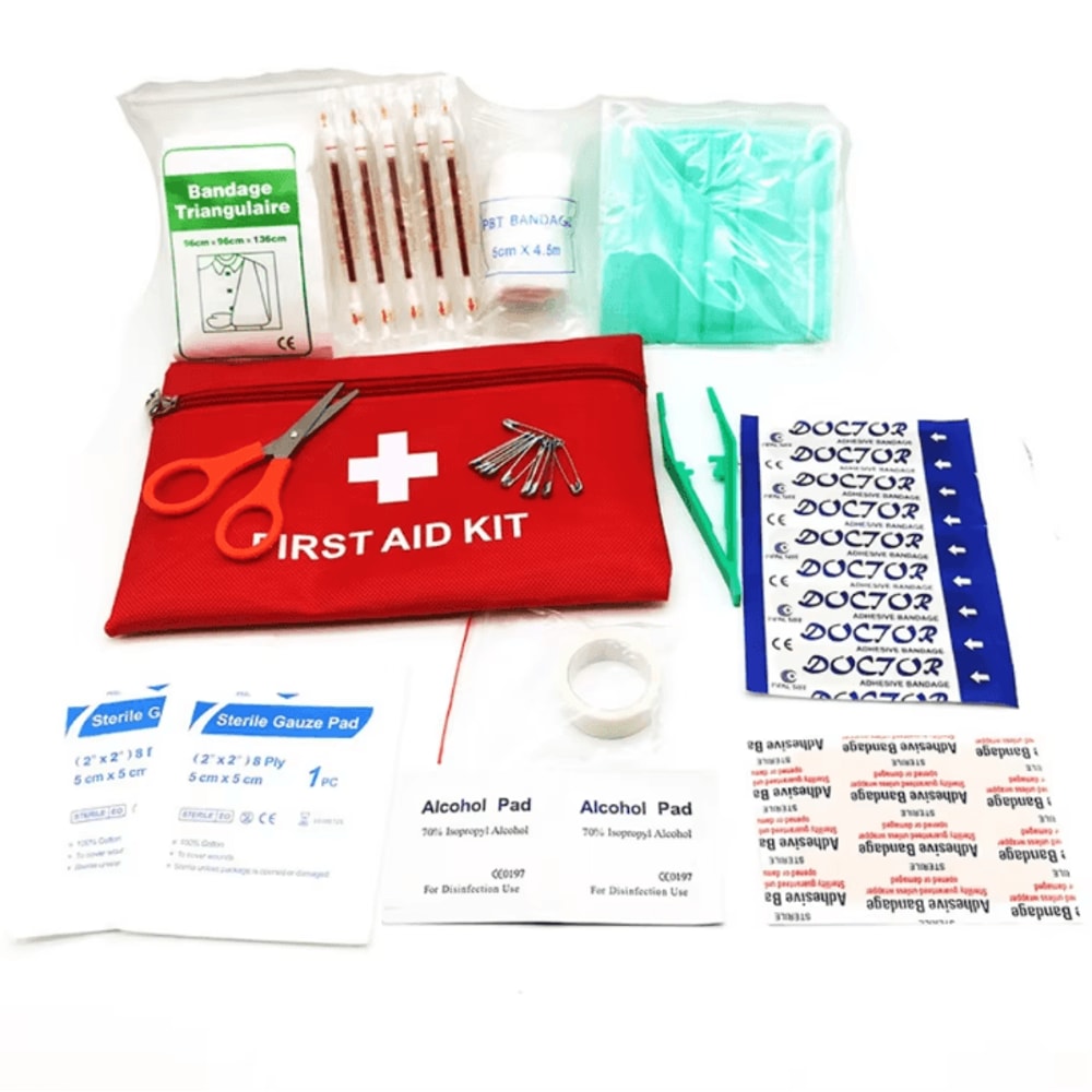 13Piece Portable First Aid Kit Essential Wound Care Emergency Set For Outdoor Travel Home 1