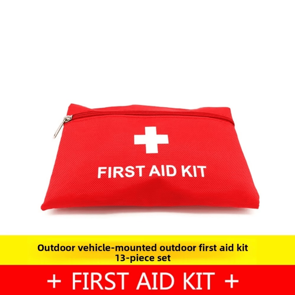 13Piece Portable First Aid Kit Essential Wound Care Emergency Set For Outdoor Travel Home 2