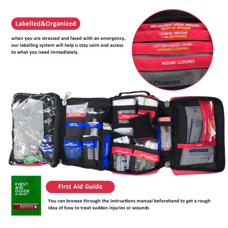 Large MultiFunctional IFAK First Aid Kit Outdoor Survival Bag For Travel Hiking Emergency Respons 1