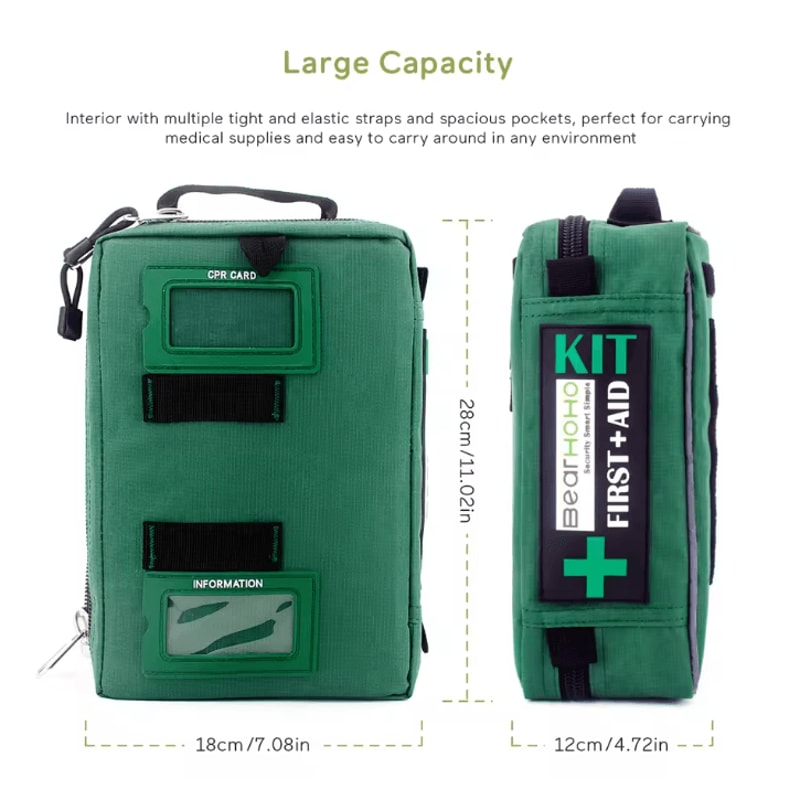 255Piece Large Emergency First Aid Kit 4Compartment Trauma Medical Rescue Bag For Home Car Outdoo 4