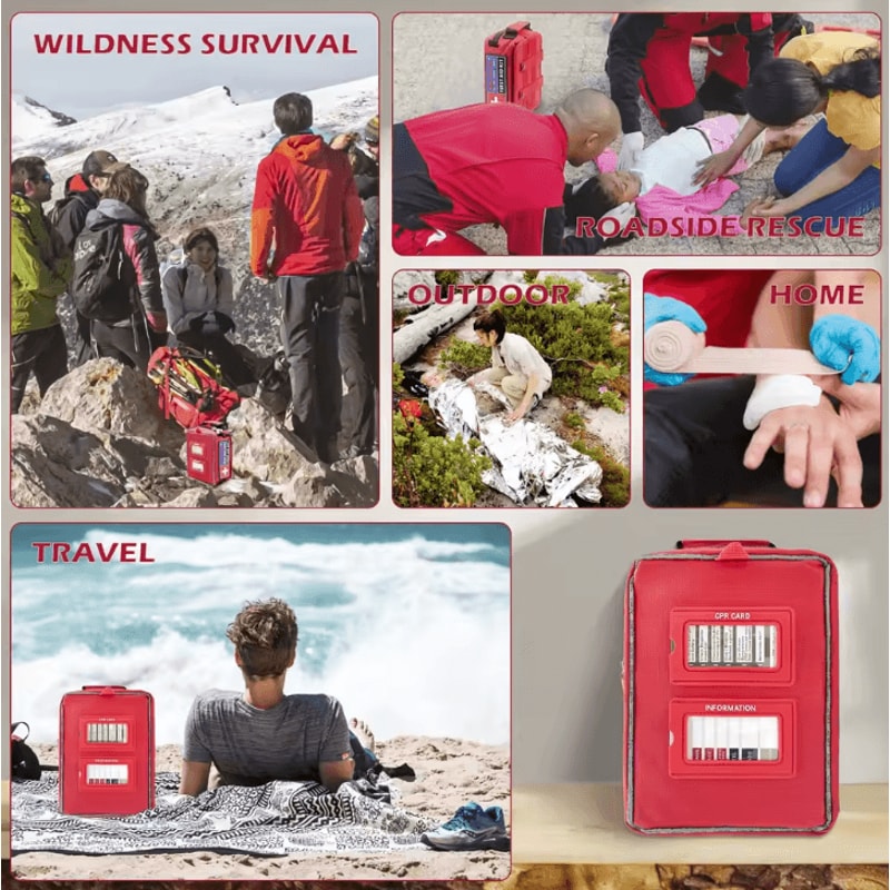 MOLLE Professional First Aid Kit FullEmpty Emergency Survival IFAK Trauma Bag For Outdoor Travel 4