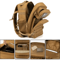 25l tactical backpack – molle outdoor survival & edc rucksack for hiking, fitness & travel