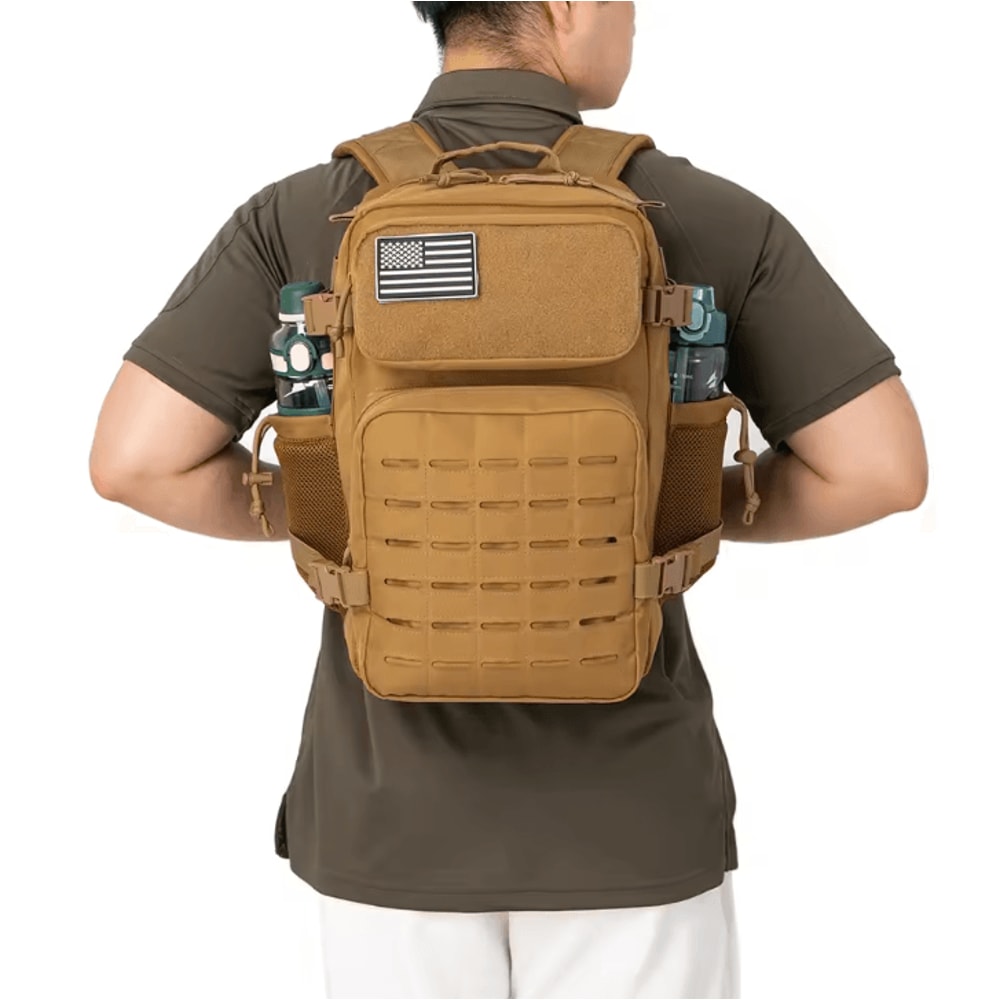 25L Tactical Backpack MOLLE Outdoor Survival EDC Rucksack For Hiking Fitness Travel 3