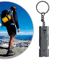 Emergency SOS Double Tube Whistle Keychain Lifesaving Survival Whistle For Outdoor Hiking Camping 0