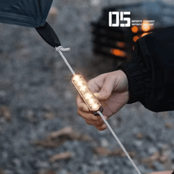 portable rechargeable wind rope warning light – led camping ambient safety light