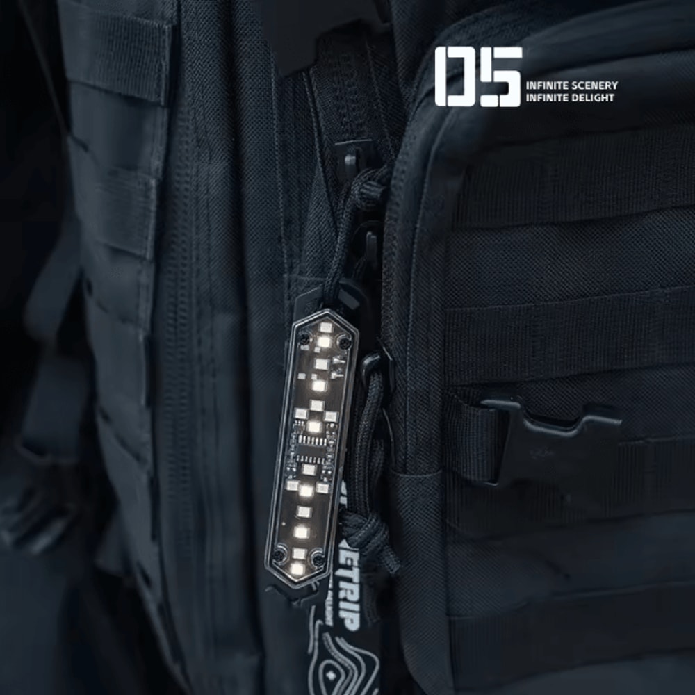 Portable Rechargeable Wind Rope Warning Light LED Camping Ambient Safety Light 2