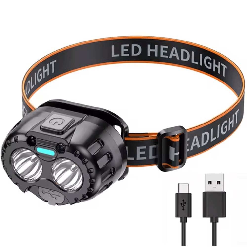 Portable Rechargeable Wind Rope Warning Light LED Camping Ambient Safety Light 8