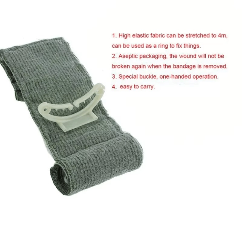 Medical Trauma Kit With Israeli Bandages Emergency Wound Care Set For Outdoor Camping Hiking 3