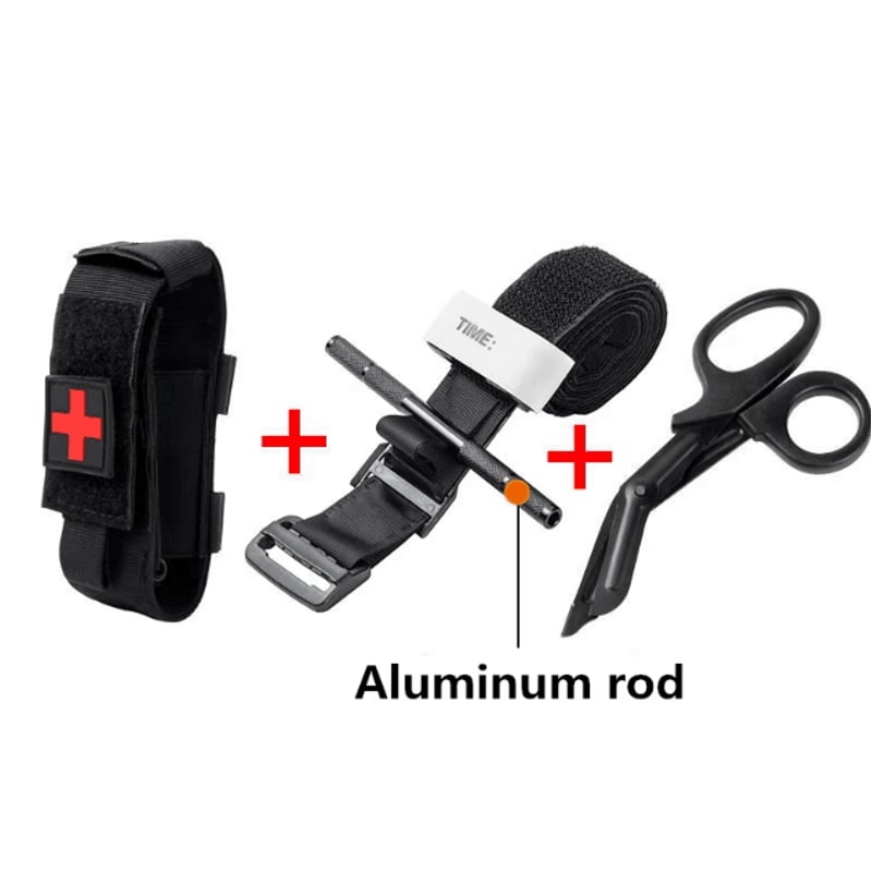 Tactical Metal Tourniquet SecondGeneration Aluminum Hemostasis Rod For Survival Emergency First A 0