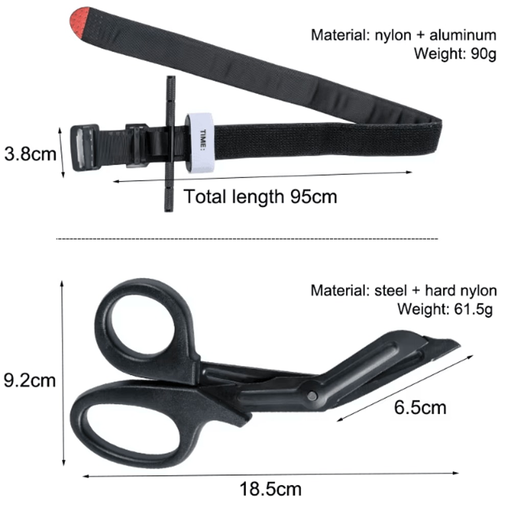 Tactical Metal Tourniquet SecondGeneration Aluminum Hemostasis Rod For Survival Emergency First A 3