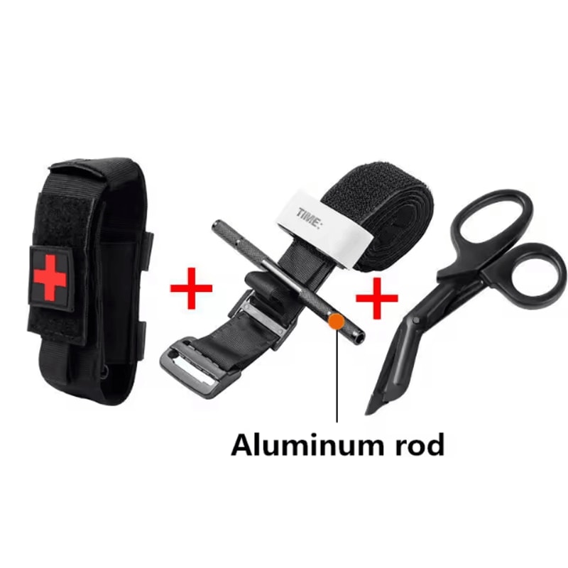 Tactical Metal Tourniquet SecondGeneration Aluminum Hemostasis Rod For Survival Emergency First A 5