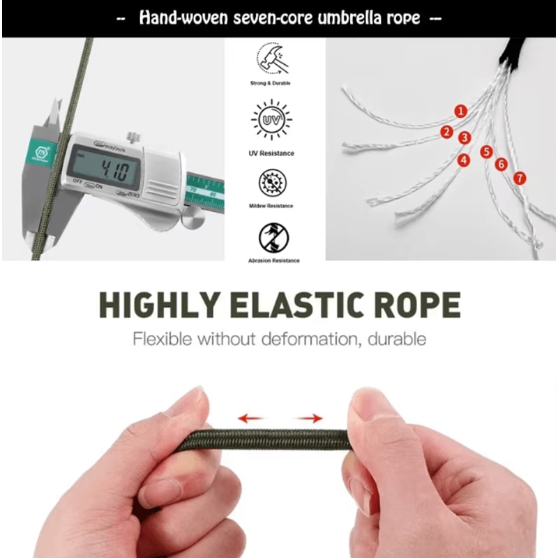 Military 550 Paracord Rope 7Strand 4 Mm Survival Parachute Cord For Outdoor Camping DIY 1