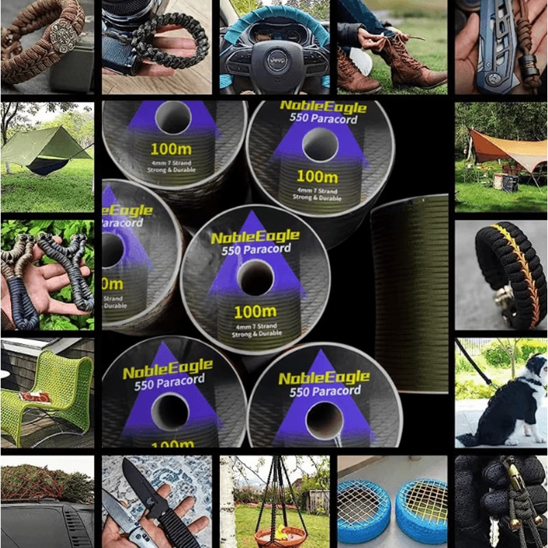 Military 550 Paracord Rope 7Strand 4 Mm Survival Parachute Cord For Outdoor Camping DIY 4
