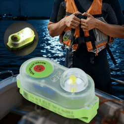 led seawater activated life jacket safety light – waterproof survival accessory for adult vests