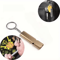 Gold Survival Whistle Keychain DoubleHole Emergency Rescue Whistle For Camping Outdoor Safety 3