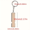 Gold Survival Whistle Keychain DoubleHole Emergency Rescue Whistle For Camping Outdoor Safety 4