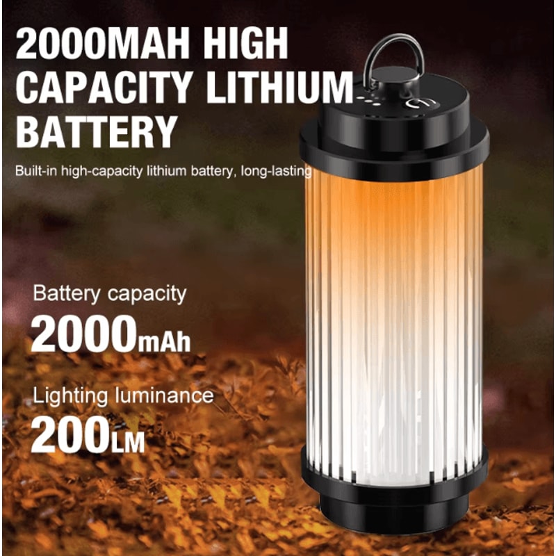 USB Rechargeable 3000mAh Camping Lantern 38LED Outdoor Tent Mini Flashlight Light 1