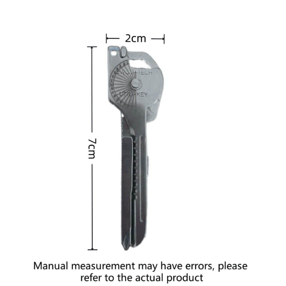 8in1 Multifunction Camping MultiTool Keychain Portable Survival Gear Everyday Carry Utility Tool 4