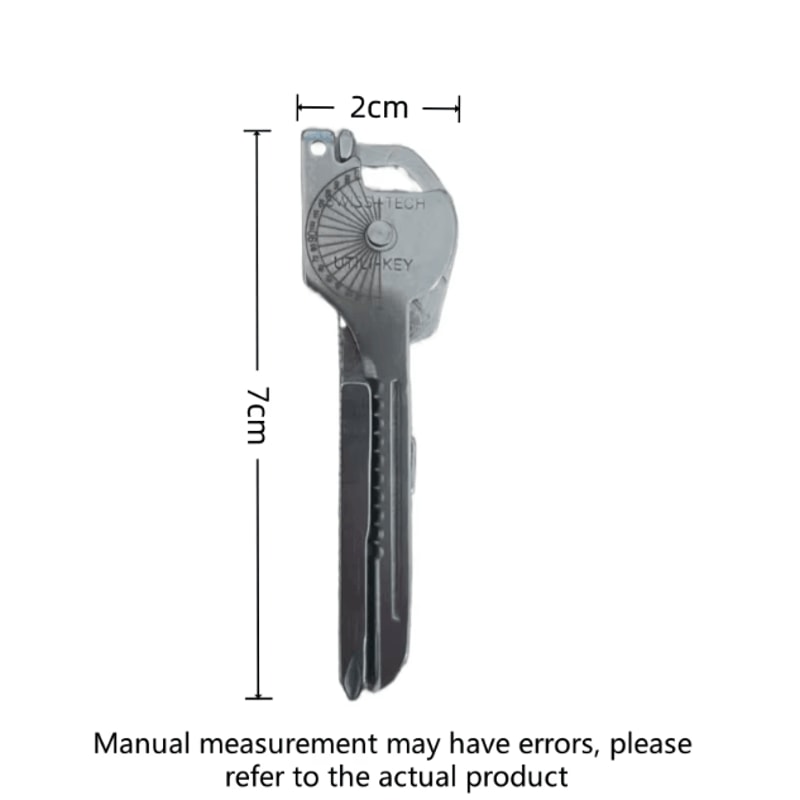 8in1 Multifunction Camping MultiTool Keychain Portable Survival Gear Everyday Carry Utility Tool 4