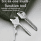 6 In 1 Multifunction Folding Tool Keychain EDC Utility Plier Survival Pocket Tool 0