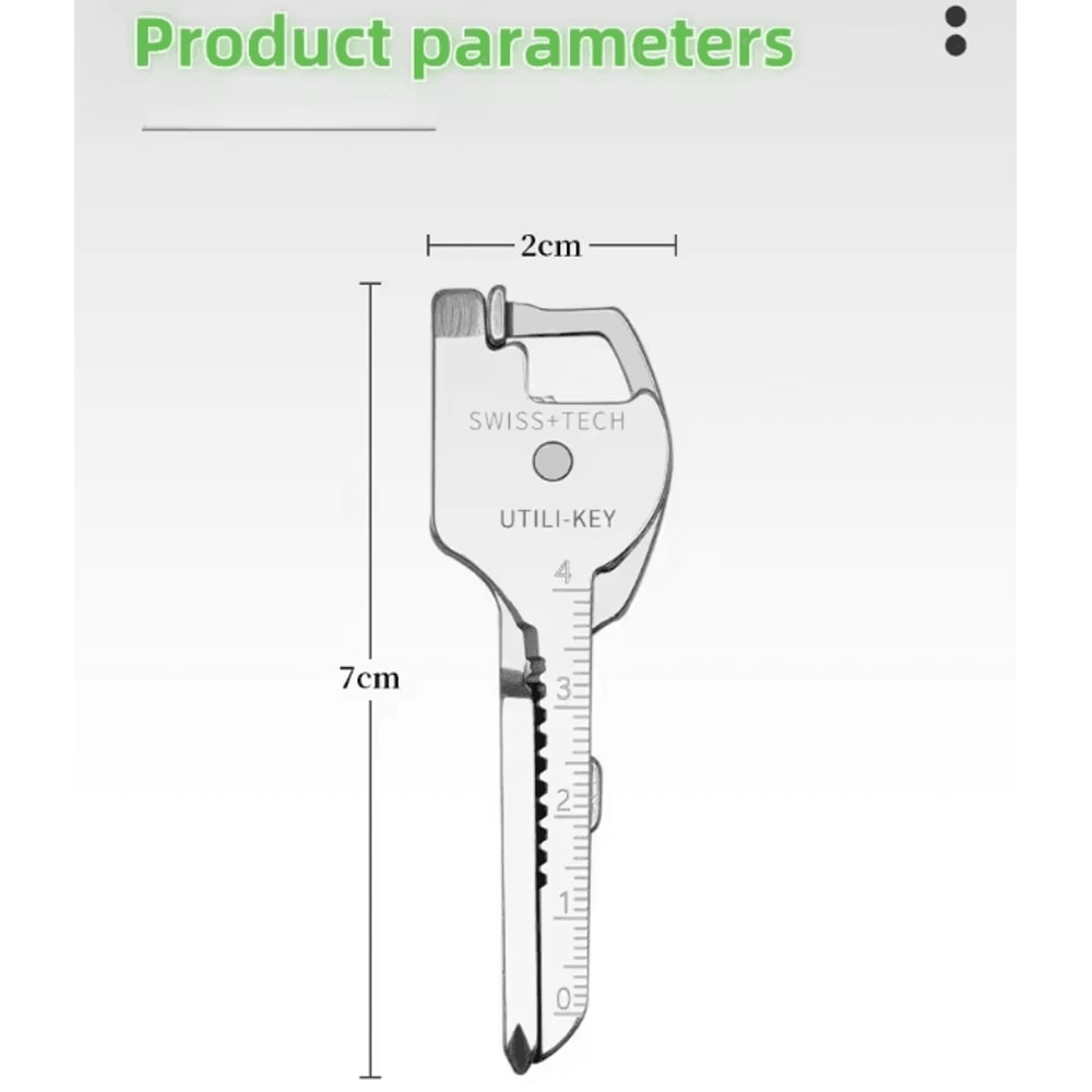 6 In 1 Multifunction Folding Tool Keychain EDC Utility Plier Survival Pocket Tool 4