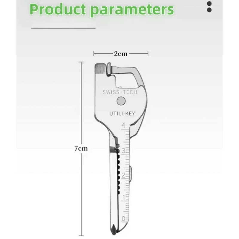 6 In 1 Multifunction Folding Tool Keychain EDC Utility Plier Survival Pocket Tool 4