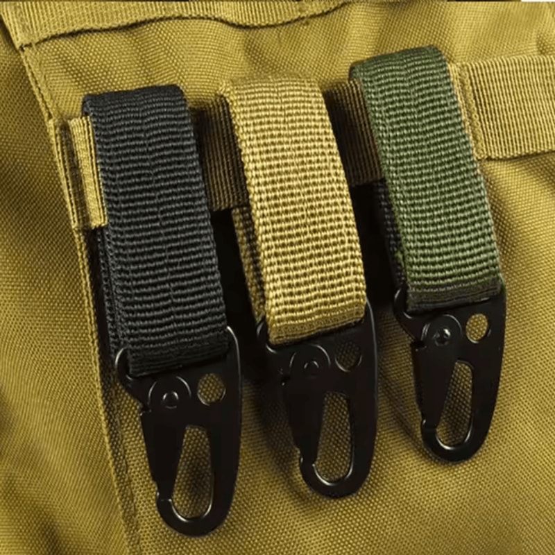 Tactical Molle Hanging Buckle Carabiner Keychain Outdoor Climbing Camping Accessory 2