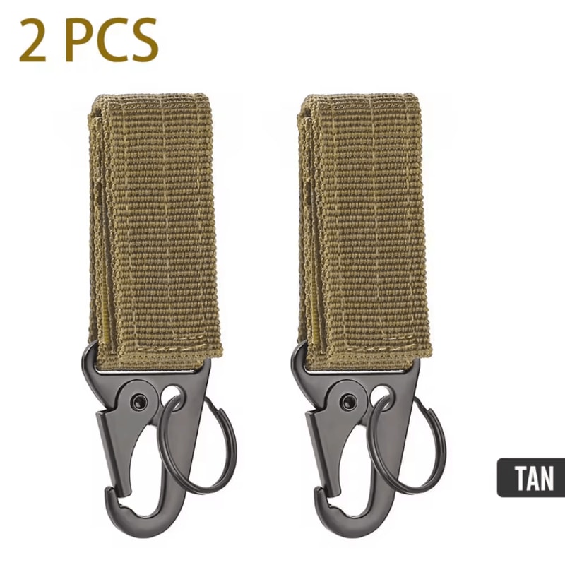 Tactical Molle Hanging Buckle Carabiner Keychain Outdoor Climbing Camping Accessory 10
