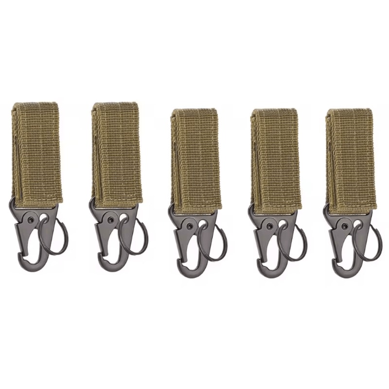 Tactical Molle Hanging Buckle Carabiner Keychain Outdoor Climbing Camping Accessory 13