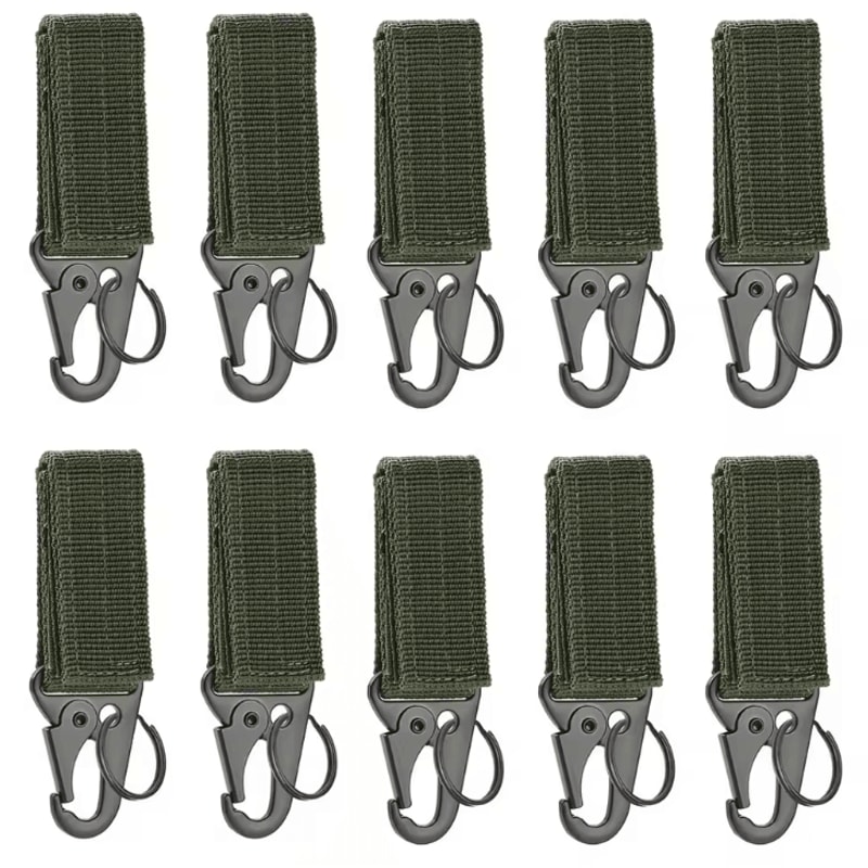 Tactical Molle Hanging Buckle Carabiner Keychain Outdoor Climbing Camping Accessory 15