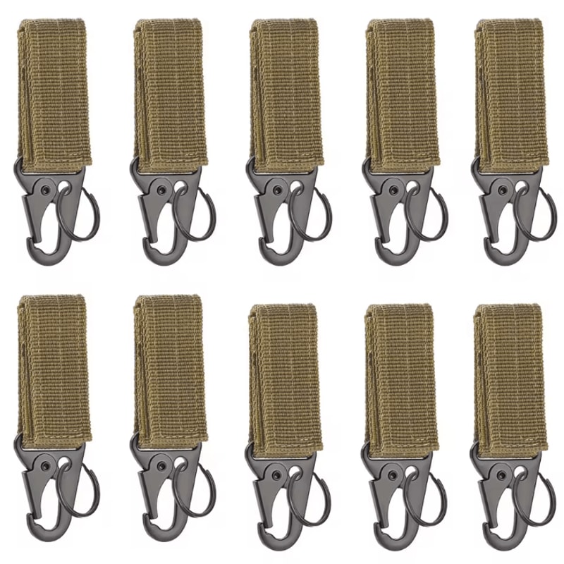 Tactical Molle Hanging Buckle Carabiner Keychain Outdoor Climbing Camping Accessory 16