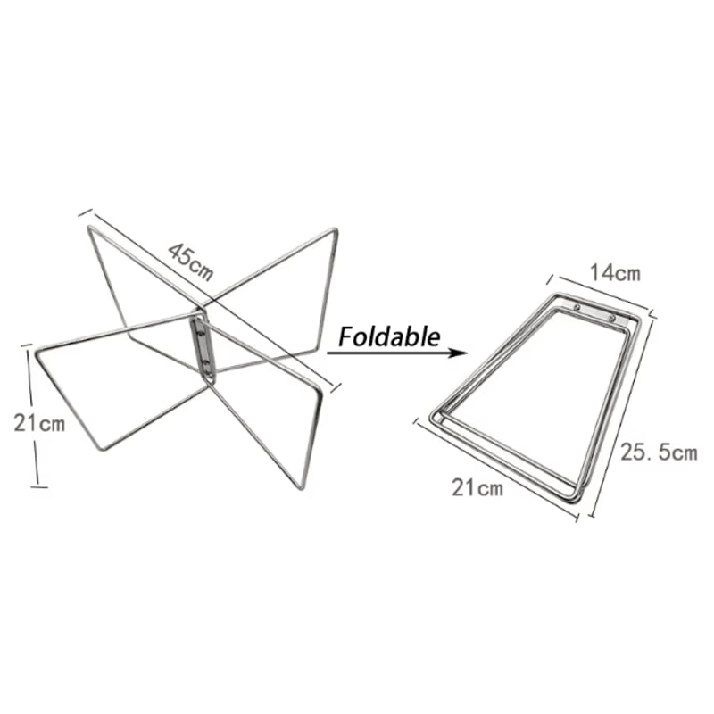 Portable Folding Cooler Box Stand Outdoor Ice Box Storage Support Shelf For Camping And Travel 4
