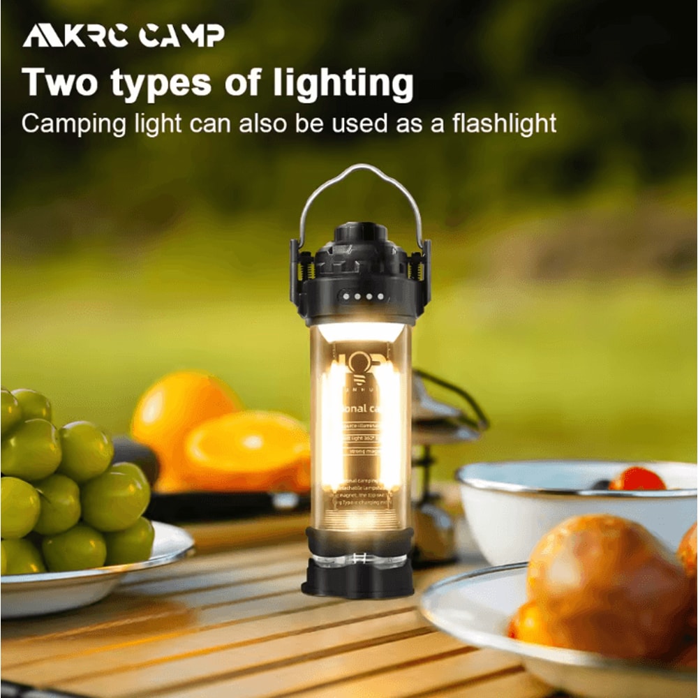 3000mAh LED Camping Lantern Outdoor MultiFunction Tent Hanging Light 1