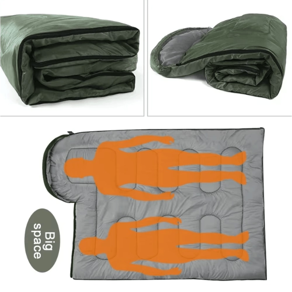 Ultralight Waterproof 4Season Sleeping Bag Warm Envelope Backpacking Sleep Sack For Outdoor Travel 3