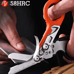 emergency rescue shears stainless steel foldable scissors pliers tool for outdoor camping and ifak