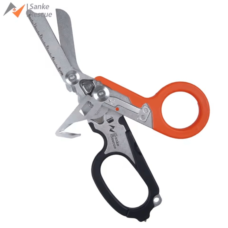 Emergency Rescue Shears Stainless Steel Foldable Scissors Pliers Tool For Outdoor Camping And IFAK 10