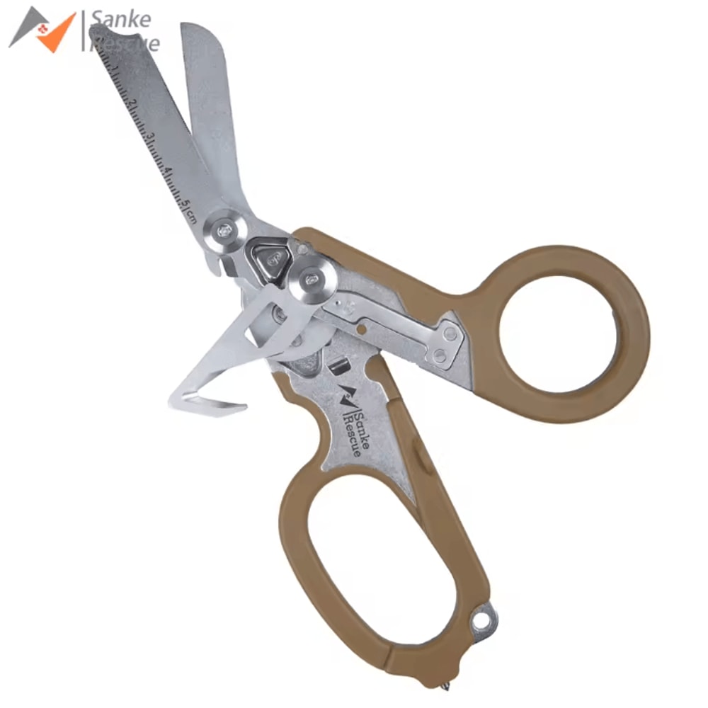Emergency Rescue Shears Stainless Steel Foldable Scissors Pliers Tool For Outdoor Camping And IFAK 11